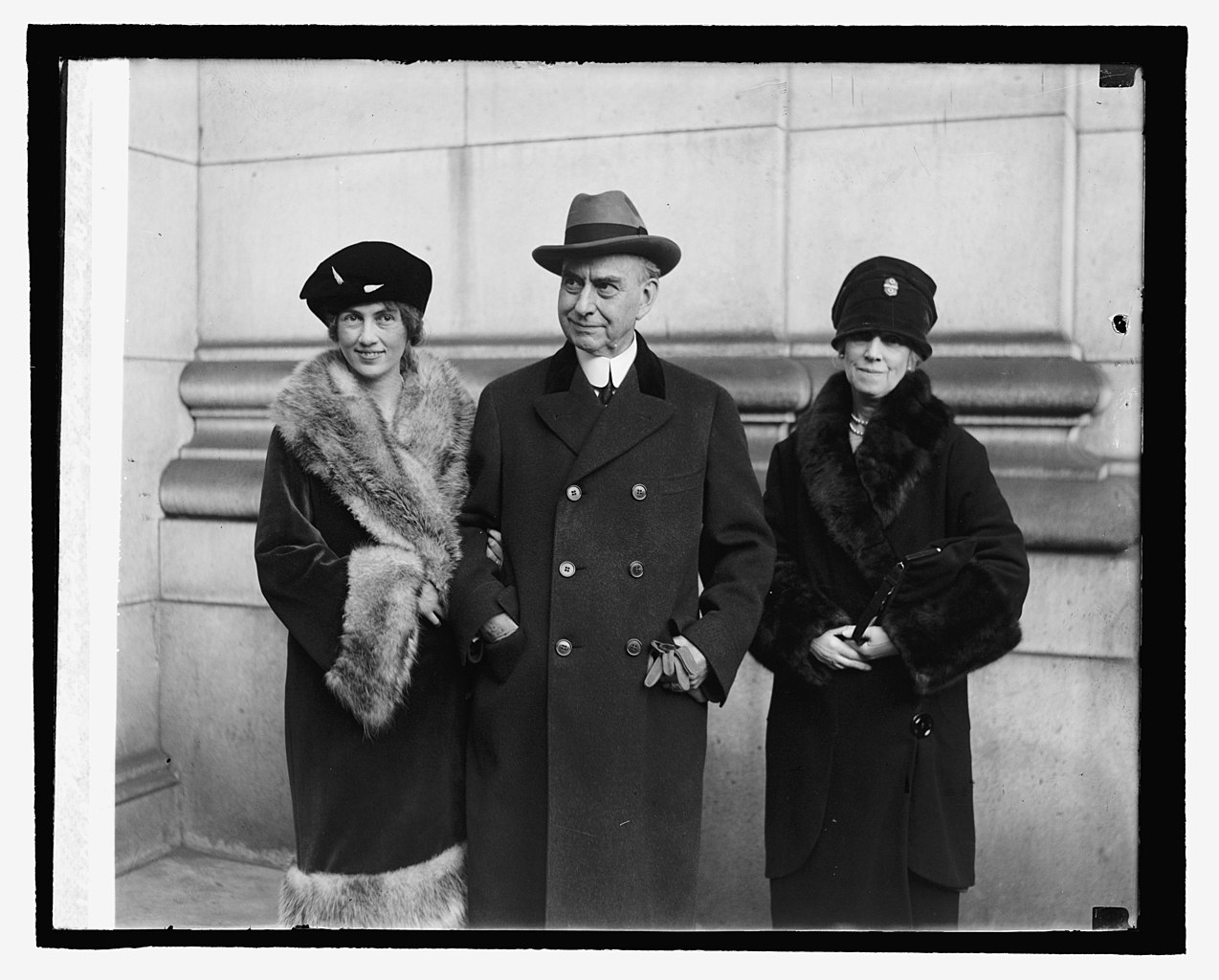 Photo of Mrs. C. Brooks Fry, Sen. Charles W. Waterman, and Mrs. Anna Rankin Waterman