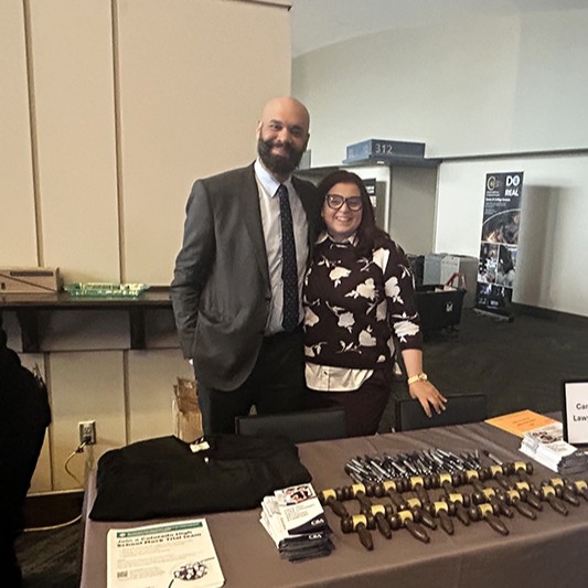 Aaron Thompson and Cara Nord