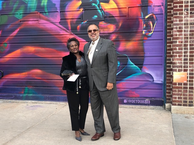 Photo of Mrs. C. Brooks Fry, Sen. Charles W. Waterman, and Mrs. Anna Rankin Waterman